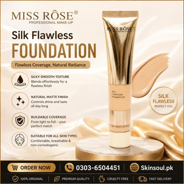 Miss Rose Silk Flawless Foundation In Pakistan