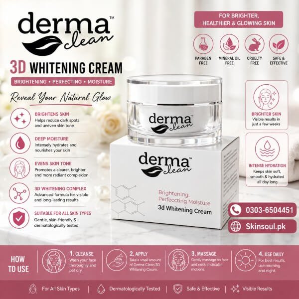 Derma Clean 3D Whitening Cream Price In Pakistan