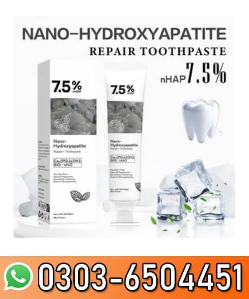 7.5% Nano Hydroxyapatite Teeth Whitening Toothpaste 120GM In Pakistan