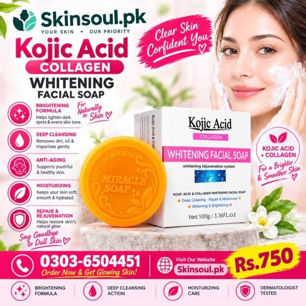 Kojic Acid Whitening Facial Soap Price In Pakistan