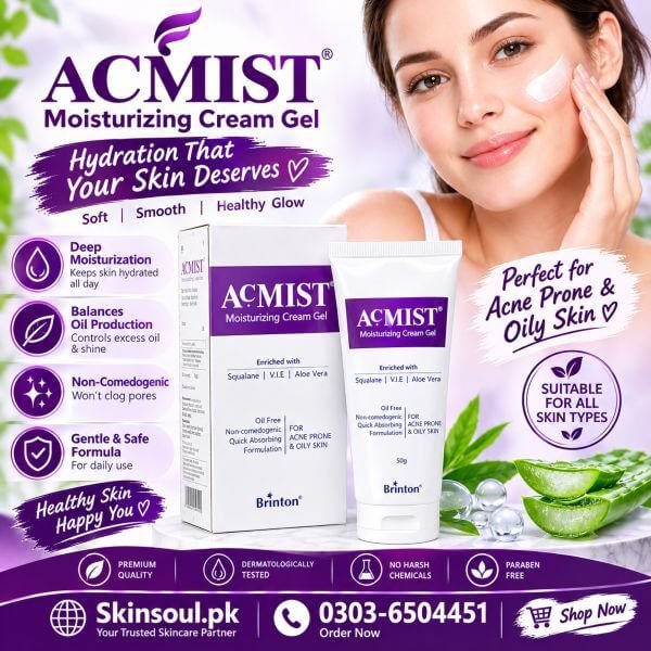 Brinton Acmist Moisturizing Cream Gel In Pakistan