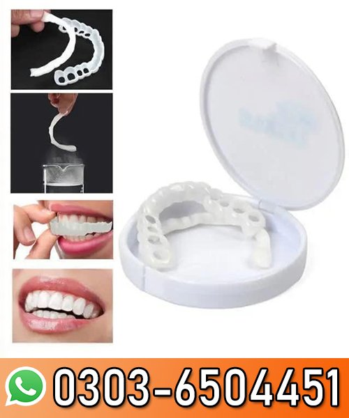 Snap On Fake Teeth White ABS Comfort Fit