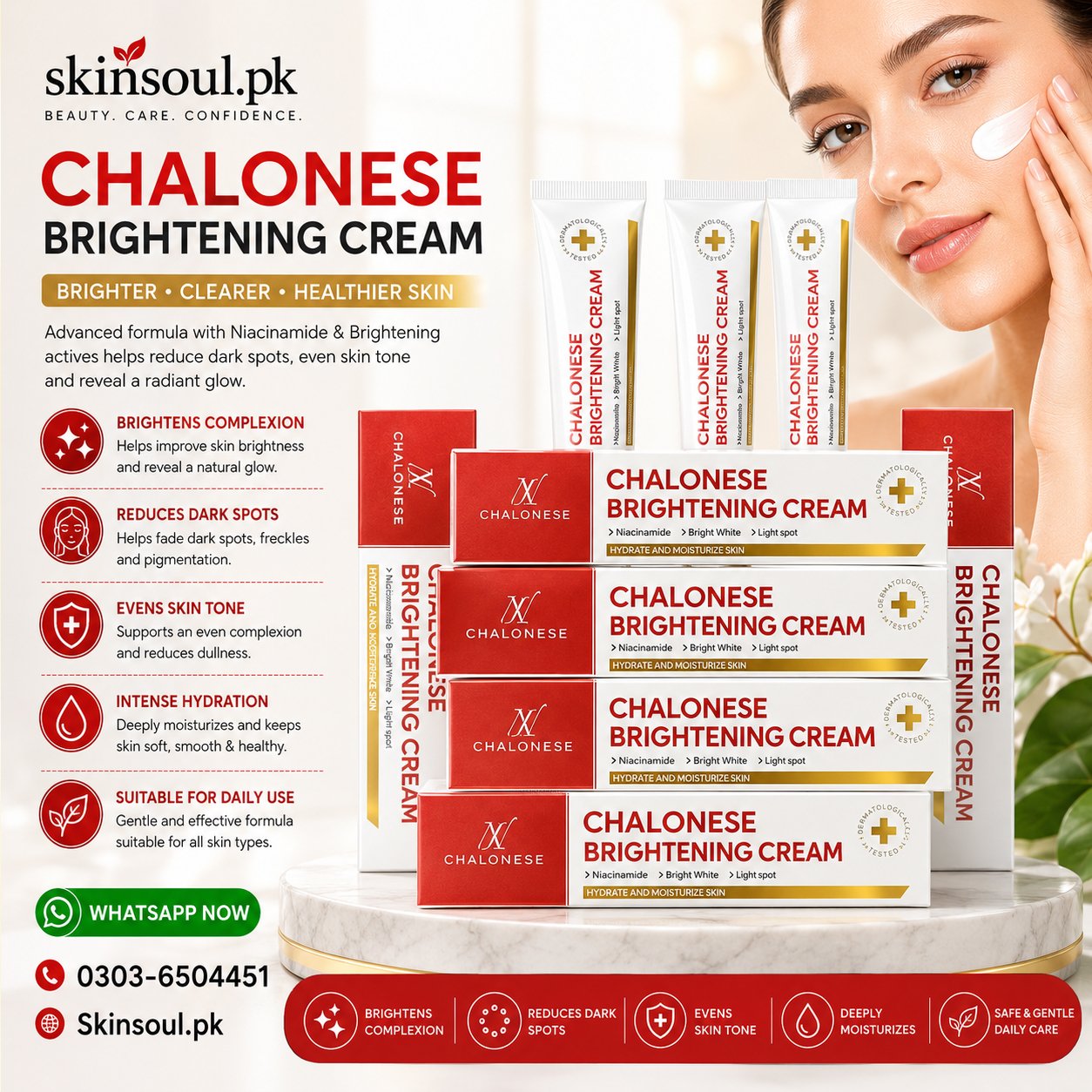 Chalonese Radiance Brightening Cream in Pakistan