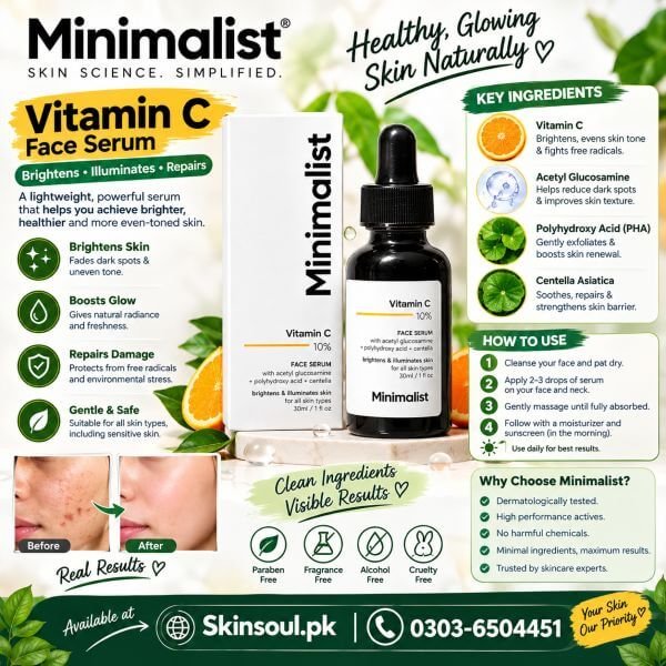 Minimalist 10% Vitamin C Face Serum In Pakistan