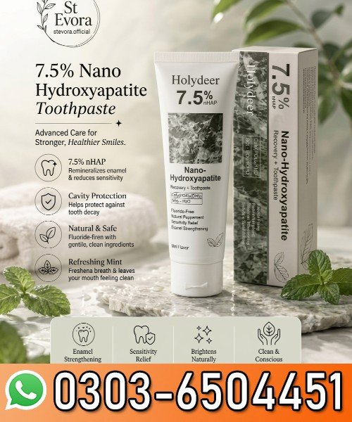 Holydeer Recovery Toothpaste 7.5% Nano Hydroxyapatite In Pakistan