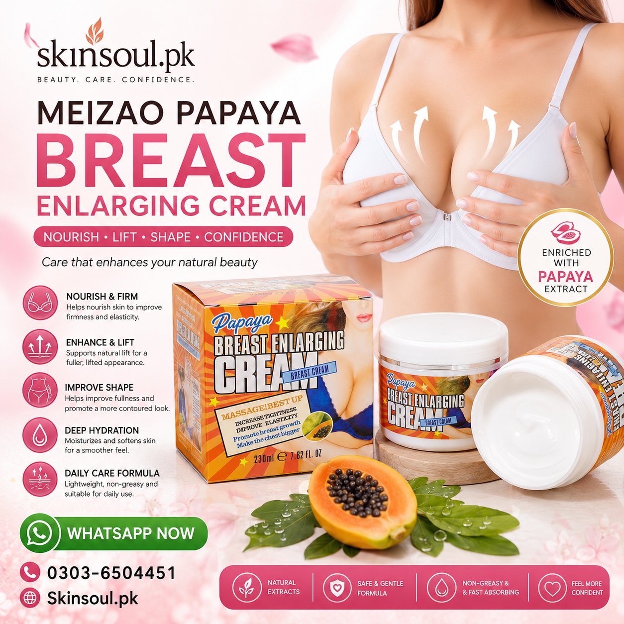 Meizao Papaya Breast Enlarging Cream in Pakistan