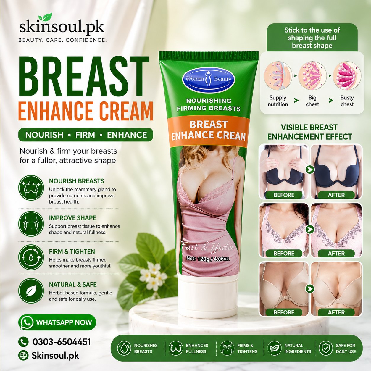 Aichun Beauty Nourishing Firming Breast Enhance Cream In Pakistan