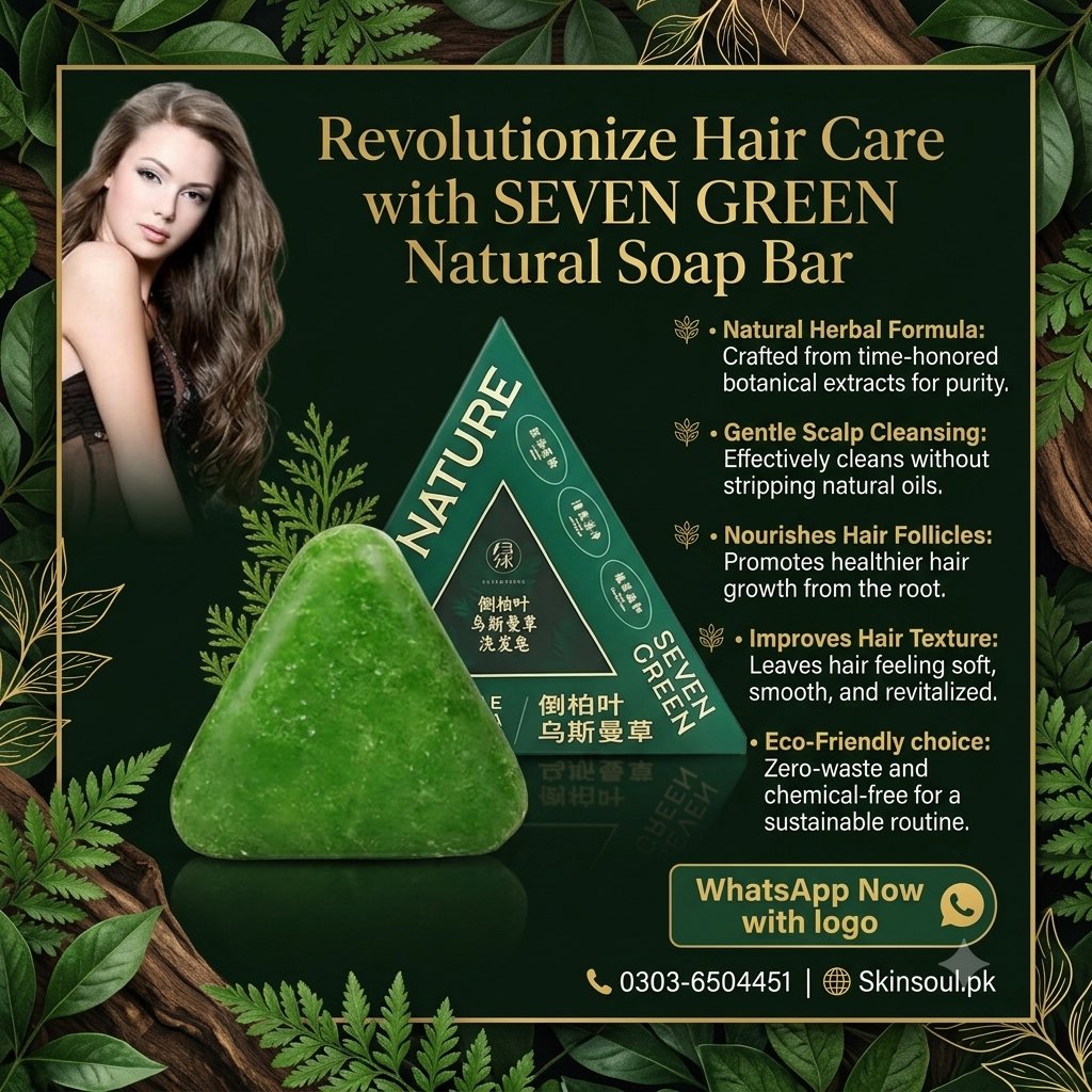Nature Seven Green Hair Soap Price in Pakistan