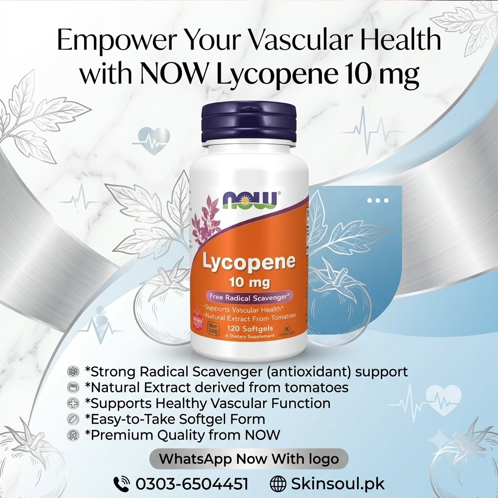 NOW Lycopene 10mg Softgels – 120 Softgels Price in Pakistan