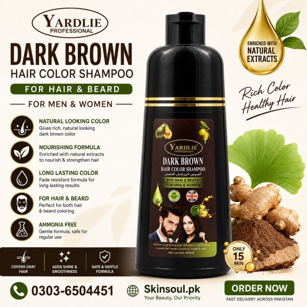 Yardlie Hair Color Shampoo Dark Brown Price In Pakistan