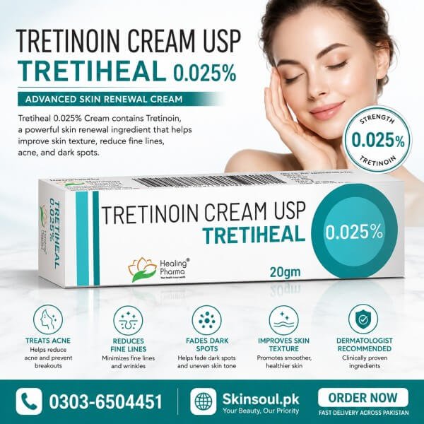 Tretiheal 0.025% Cream In Pakistan