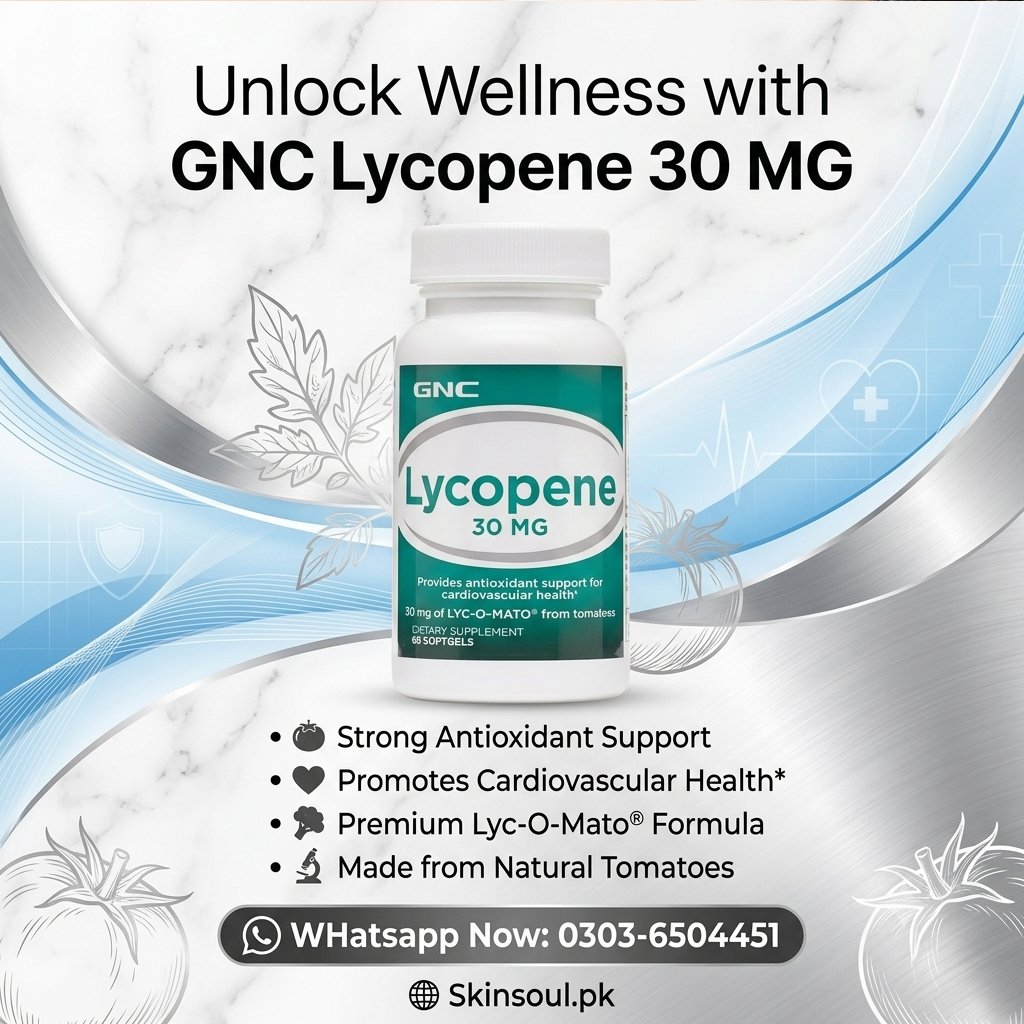 GNC Lycopene 30mg – 60 Softgels Price in Pakistan