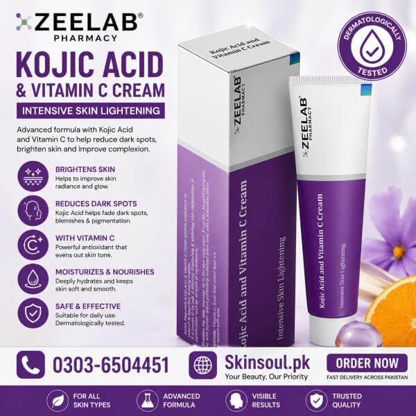 Zeelab Kojic ACID 2% And Vitamin C Cream In Pakistan