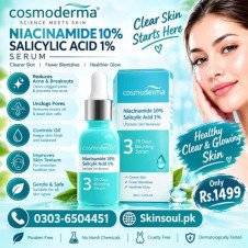 Cosmoderm Niacinamide 10% Salicylic Acid Serum In Pakistan