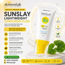 Sunslay SPF 50 Sunscreen 50g – Broad Spectrum UVA & UVB Protection | SkinSoul.pk